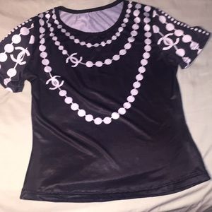 Chanel shirt,kids small,short sleeve